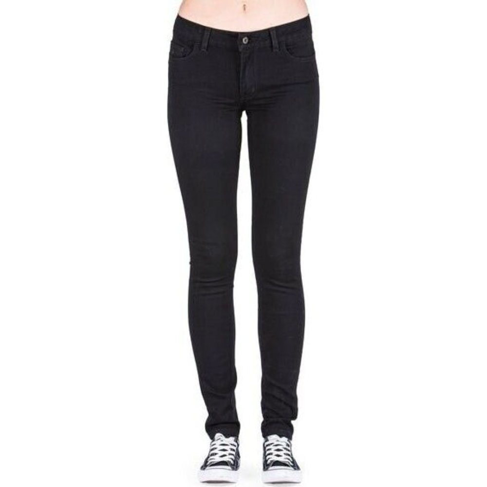 Naked & Famous The Skinny Black Super Stretch Lightweight Jeans Nwt 25 X 31